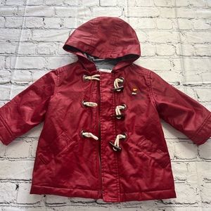 Infant Jacadi Duffle Rain Coat Size 12M
